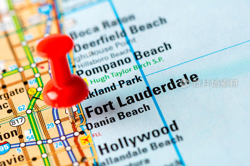 美国首都城市地图系列:Fort Lauderdale, FL